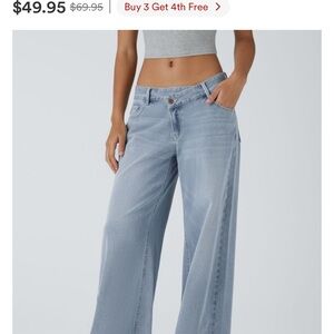 Halara Flex™ Asymmetric Low Rise Jeans